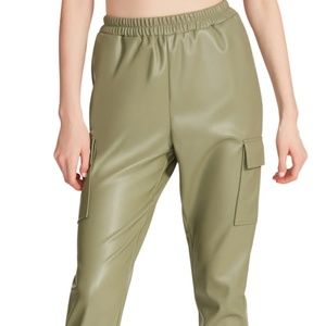 [weekend sale] Steve Madden Leather  Cargo Jogger NWT Size M
